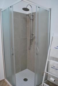 Koupelna v ubytování B&B Mare e Templi