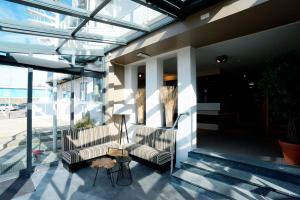 Posezení v ubytování Hotel De Boei