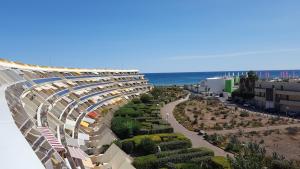 arial view of a building on the beach at Studio Naturiste Gamme Luxe in Cap d'Agde