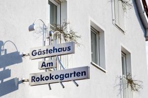 Certifikát, hodnocení, plakát nebo jiný dokument vystavený v ubytování Hotel am Rokokogarten