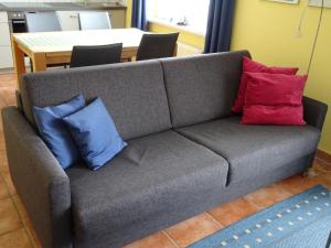 Ein Sitzbereich in der Unterkunft Villa Sanddorn