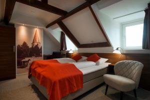 Posteľ alebo postele v izbe v ubytovaní Hotel Bergrust