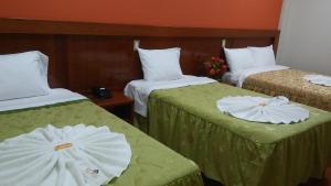 Postel nebo postele na pokoji v ubytování Sumaq Hotel Tacna
