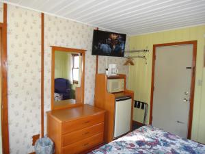 TV a/nebo společenská místnost v ubytování Pine Ridge Motel + 37 fotografií
