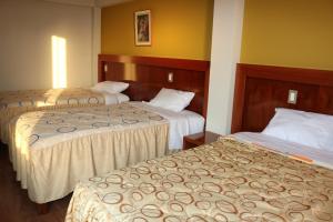Postel nebo postele na pokoji v ubytování Sumaq Hotel Tacna