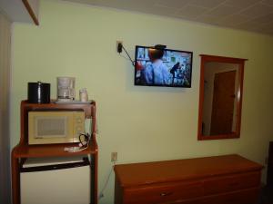 TV a/nebo společenská místnost v ubytování Pine Ridge Motel