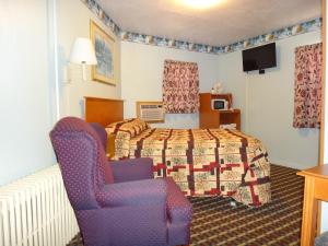 TV a/nebo společenská místnost v ubytování Pine Ridge Motel