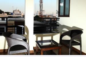 Hotel temple view inn的休息区