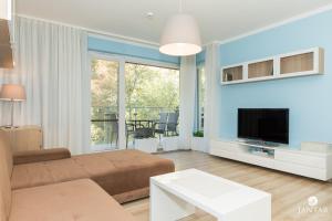 TV a/nebo společenská místnost v ubytování Jantar Apartamenty - Family Vacation Polanki