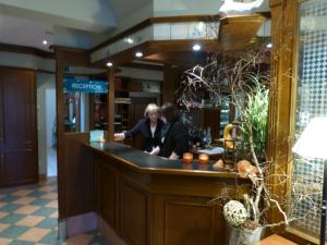 The lobby or reception area at Hotel Evering