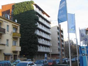 un edificio con una planta a un lado en Mary-Ann Non-Stop Apartments, en Budapest