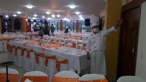 Hotel El Cangrejo餐厅或其他用餐的地方