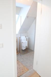 Ein Bett oder Betten in einem Zimmer der Unterkunft Schwaben Apartment