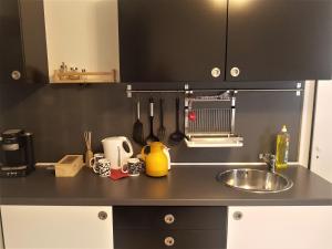 Kuchyň nebo kuchyňský kout v ubytování GreatStay Saarbrücken