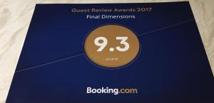 Un certificat, premiu, logo sau alt document afișat la Skellig Port Accomodation - Sea View Rooms Ensuite