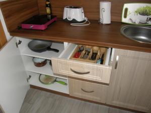 Küche/Küchenzeile in der Unterkunft Apartmán Marie