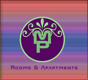 a purple circle with a cactus in it with the words rooms and apartments at Medulić Palace Rooms & Apartments in Šibenik +56 photos
