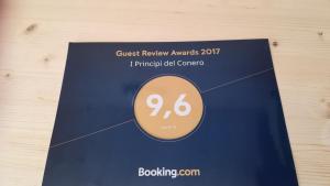 Affittacamere I Principi del Conero的证书、奖牌、标识或其他文件