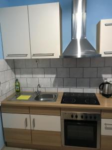 Küche/Küchenzeile in der Unterkunft Wagner Ferien Apartments