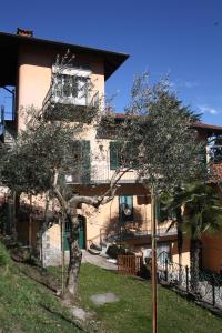 a building with a tree in front of it at Casa Lawrence in Brisino
