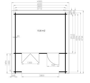 a drawing of a bathroom floor plan at Cozy Summer House with Free Parking near Town Center & Beach in Kuressaare