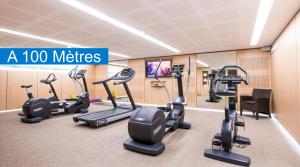Fitness centrum a/nebo fitness zařízení v ubytování Résidence des Châteaux