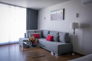 Χώρος καθιστικού στο AMD Hotel