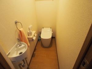 Koupelna v ubytování Nori's Sharehouse Hakuba