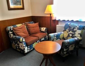 Зона вітальні в Hotel Na Dolině