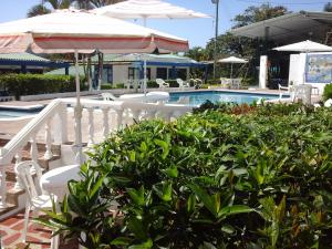 Bazén v ubytování Hotel Villa Paz nebo v jeho okolí