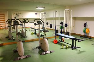 Fitness centrum a/nebo fitness zařízení v ubytování Le Télémark