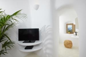 Televízia a/alebo spoločenská miestnosť v ubytovaní The Small Architect's House