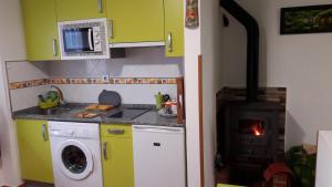 Kuchyň nebo kuchyňský kout v ubytování Apartamentos Labana