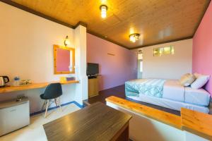 Posezení v ubytování Hai Po Homestay