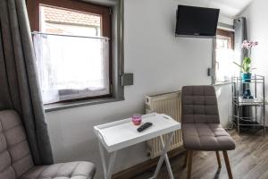 Χώρος καθιστικού στο Pension „das Lädle“