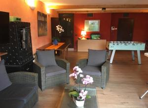 A seating area at Villa Culla di Jana