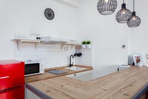 Kuchyňa alebo kuchynka v ubytovaní Core Apartments Zagreb + 18 fotografií