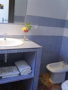 Koupelna v ubytování Hostal El Canario