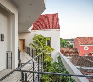 Rõdu või terrass majutusasutuses Hotel Boutique Bovedas de Santa Clara By Accor
