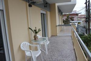 
A balcony or terrace at Dimitriadis Hotel
