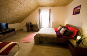 Postel nebo postele na pokoji v ubytování Penzion Na Americe