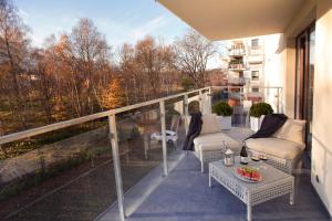 Balkón alebo terasa v ubytovaní Apartament Sedina Osiedle Polanki
