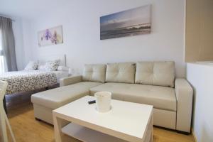 Posezení v ubytování apartamento plaza san juan