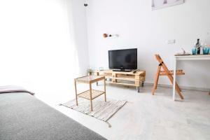 Televízia a/alebo spoločenská miestnosť v ubytovaní P&P Apartaments Carrera de Capuchinos