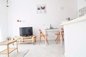 Televízia a/alebo spoločenská miestnosť v ubytovaní P&P Apartaments Carrera de Capuchinos