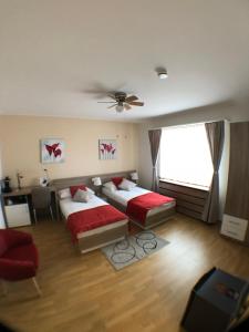Letto o letti in una camera di Gasthof zur Saline