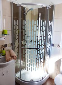 A bathroom at Penzion Amálka