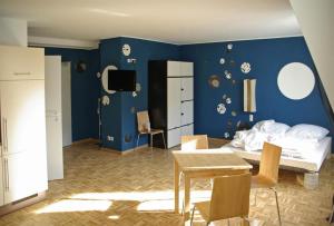 Χώρος καθιστικού στο Five Elements Hostel and Capsules Frankfurt