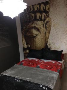 Postel nebo postele na pokoji v ubytování La casona de flores
