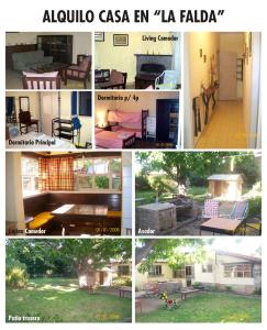 un collage de fotografías de diferentes tipos de muebles en Casa en Las Sierras de Cordoba en La Falda